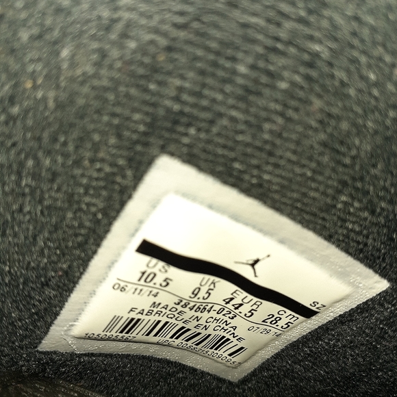 Air Jordan 6 10.5 Black Infared 2014 Nike Black Red - Picture 7 of 8